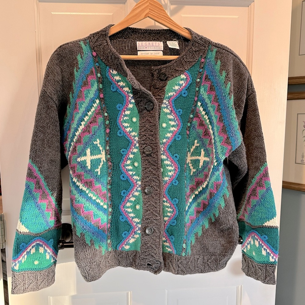Vintage Hand Knit Cardigan